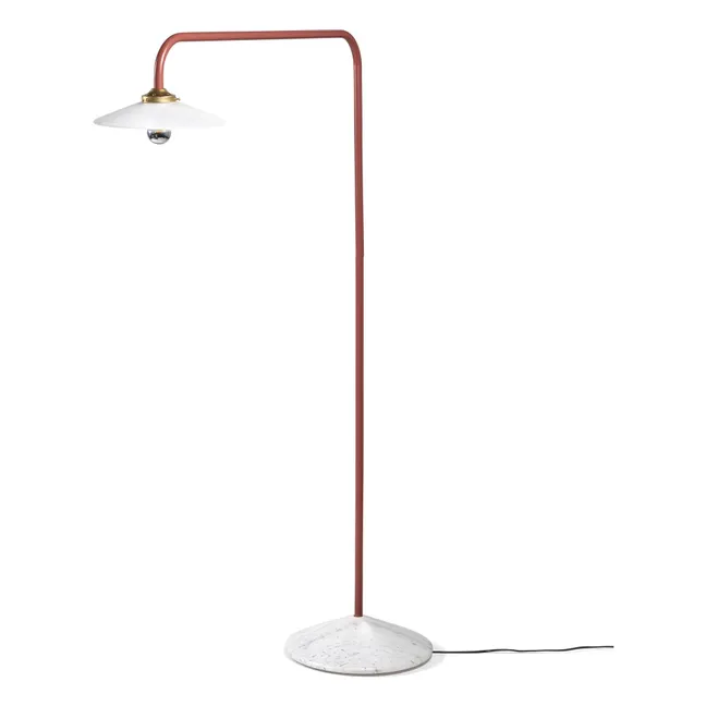 Lampadaire Standing lamp en marbre N°1, Muller Van Severen | Rouge Oxyde