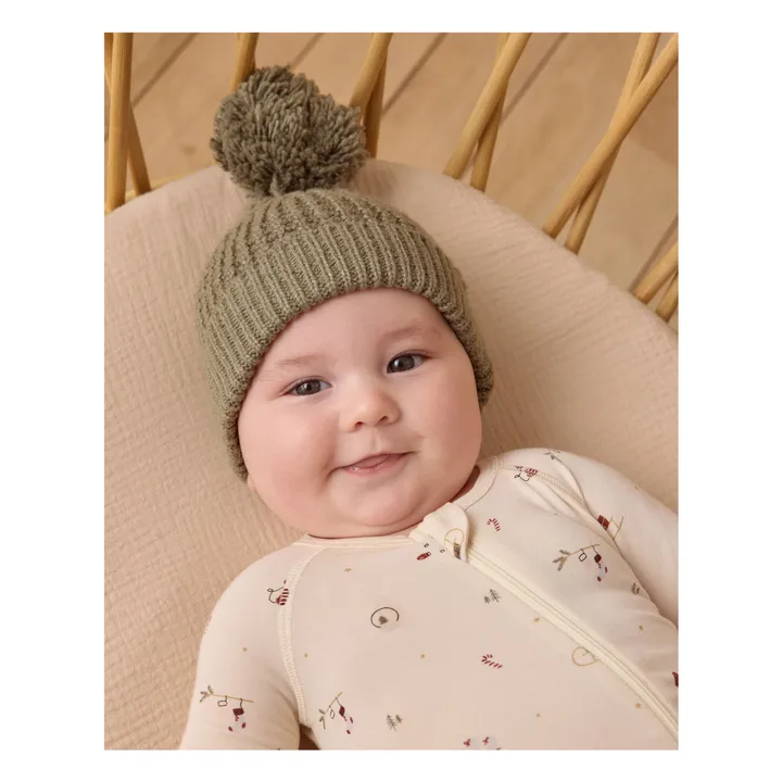 Combinaison à Pieds Winter Wonderland | Ecru- Image produit n°2