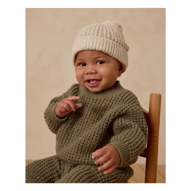 Cappello lavorato a maglia | Ecru