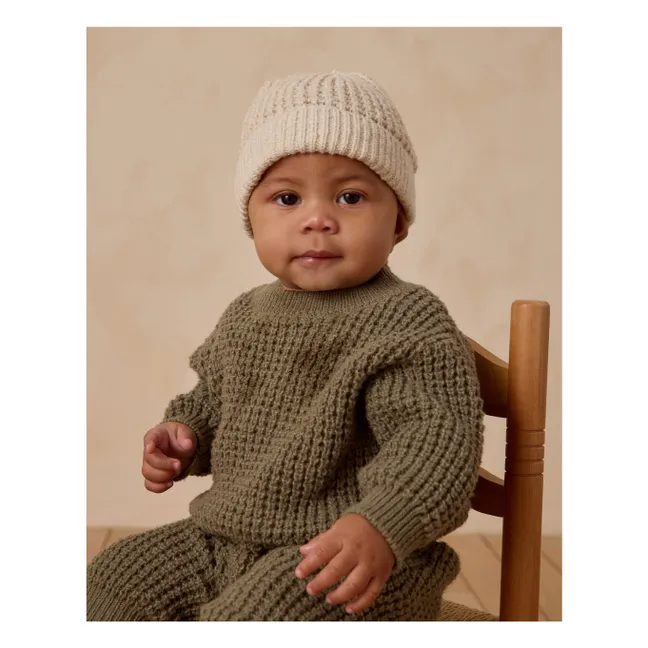 Cappello lavorato a maglia | Ecru