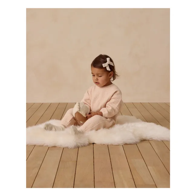 Set felpa e jogger in maglia | Rosa corallo