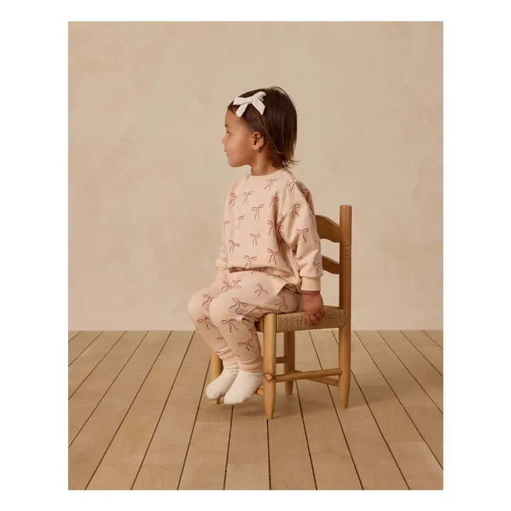 Jogger Nœuds Coton Bio | Saumon- Image produit n°2