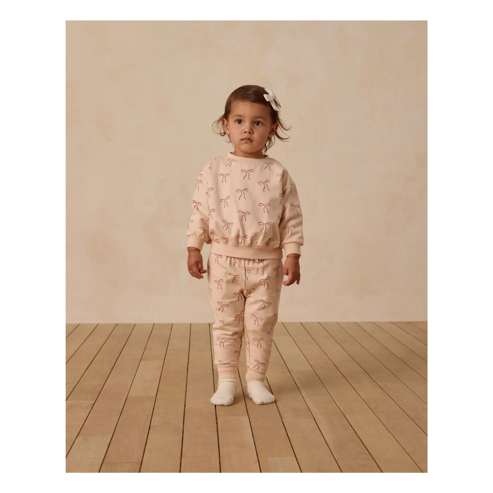 Quincy Mae Coral Organic Cotton Knotted Jogger