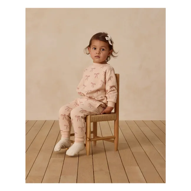 Jogger Nœuds Coton Bio | Saumon