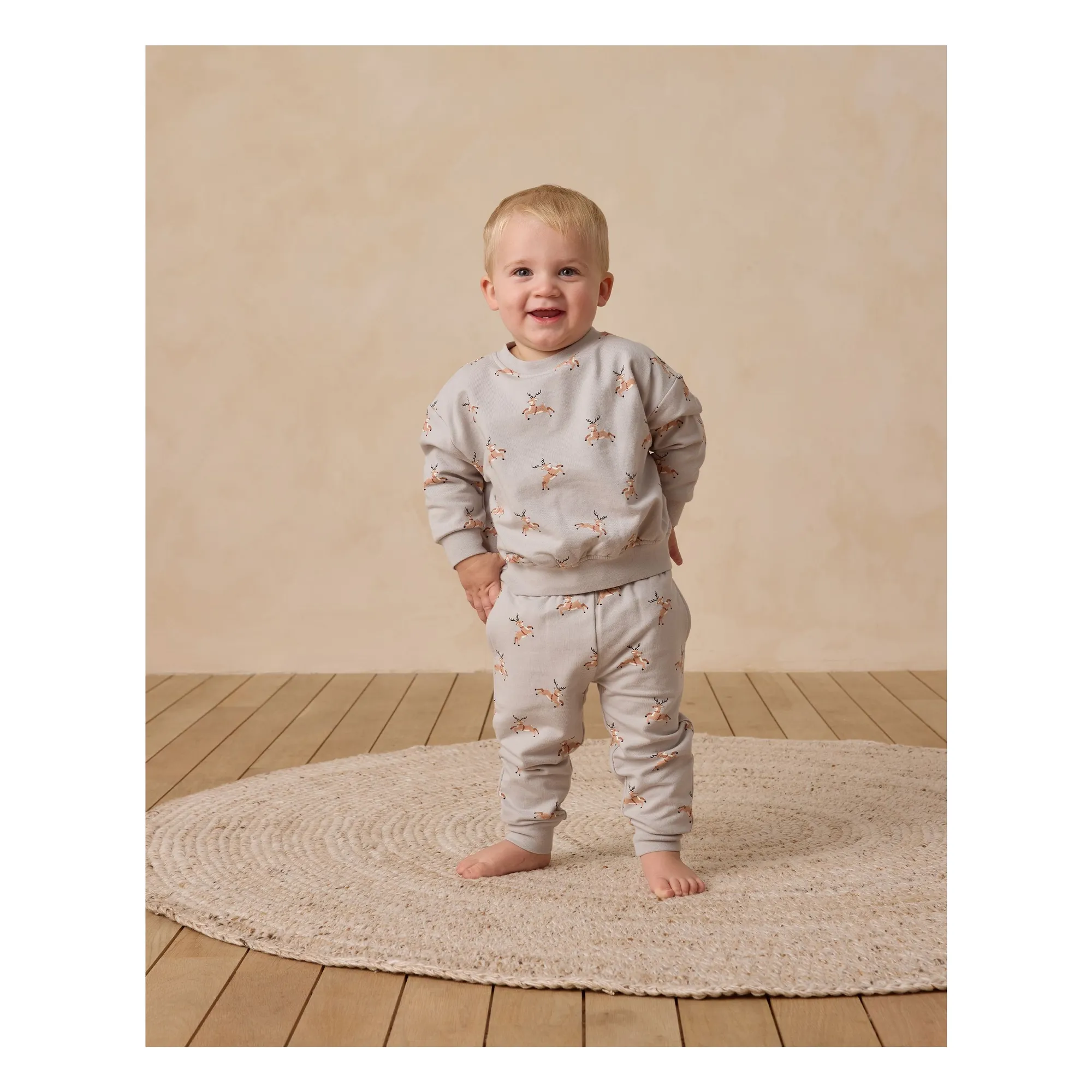 Quincy Mae Grey Jogger Rennes Organic Cotton