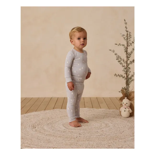 Set pigiama con pupazzi di neve | Grigio