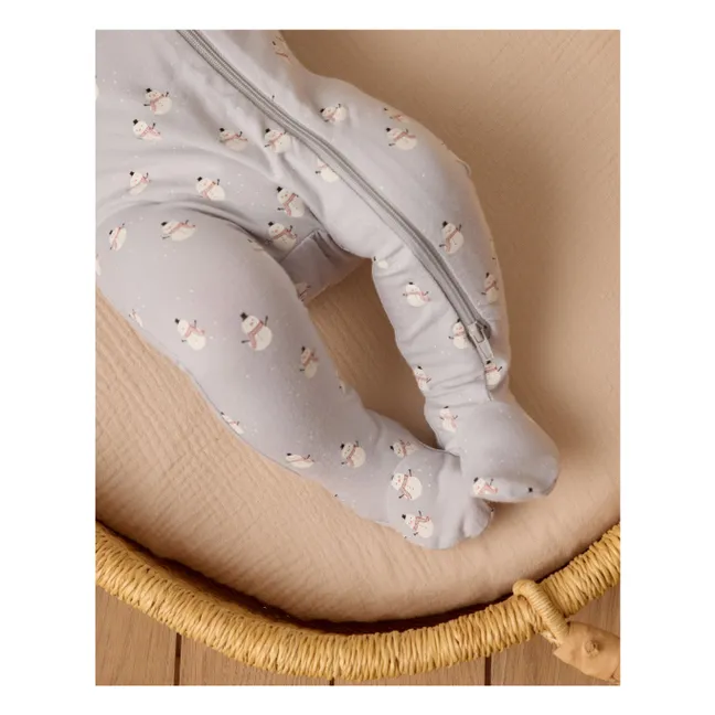 Tuta con piedi da pupazzo di neve | Grigio