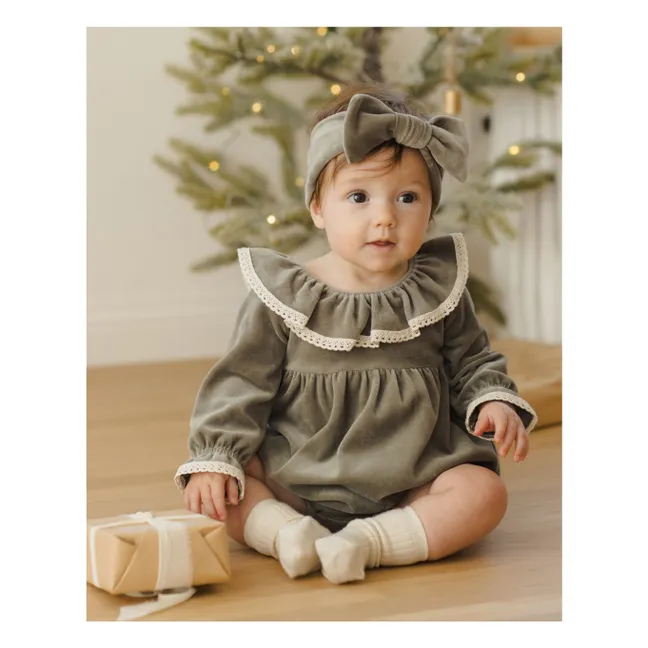 Barboteuse Wendy | Vert de gris