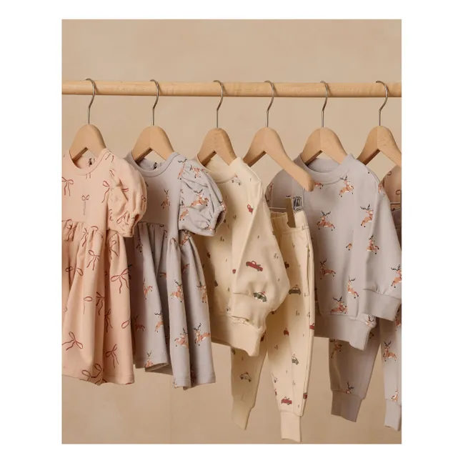 Robe Darla Nœuds Coton Bio | Saumon