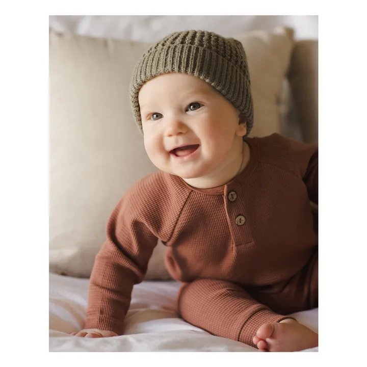 Legging Maille | Rouge Brun- Image produit n°1