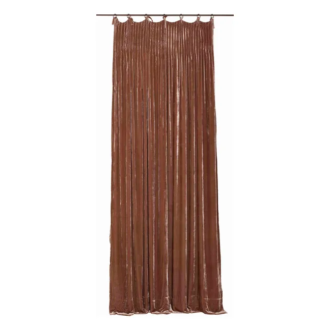 Cortina de terciopelo de seda Estambul Blush