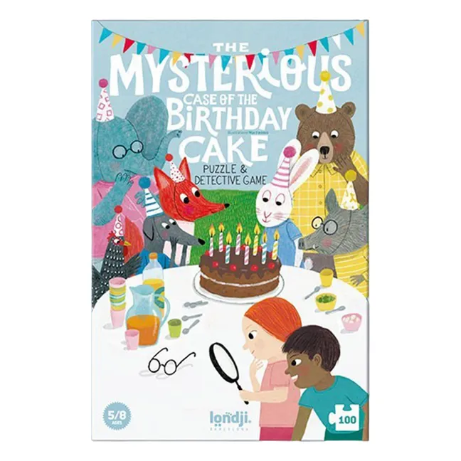 Puzzle et jeu de détective Birthday - 100 pièces