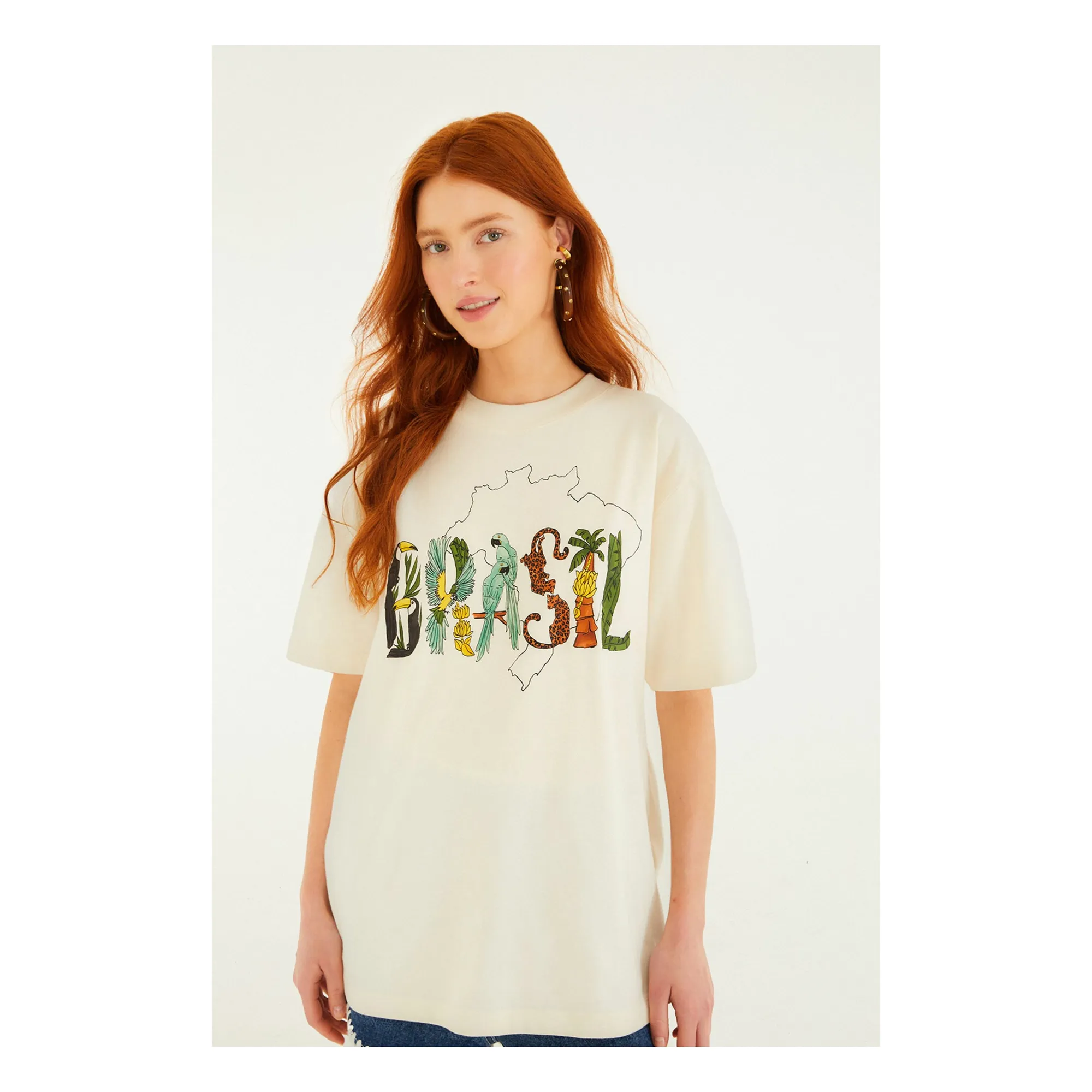 Farm Rio Ecru Brasil T-Shirt