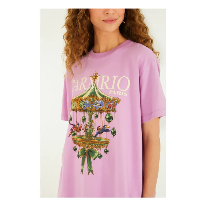 T-shirt Paris Carousel | 	Lilas- Image produit n°1