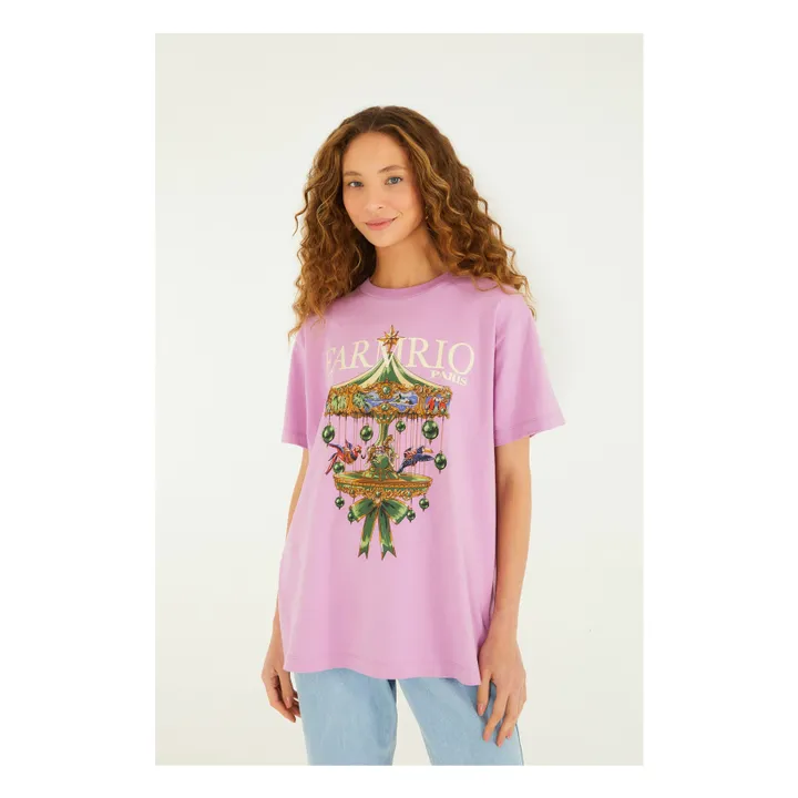 T-shirt Paris Carousel | 	Lilas- Image produit n°0