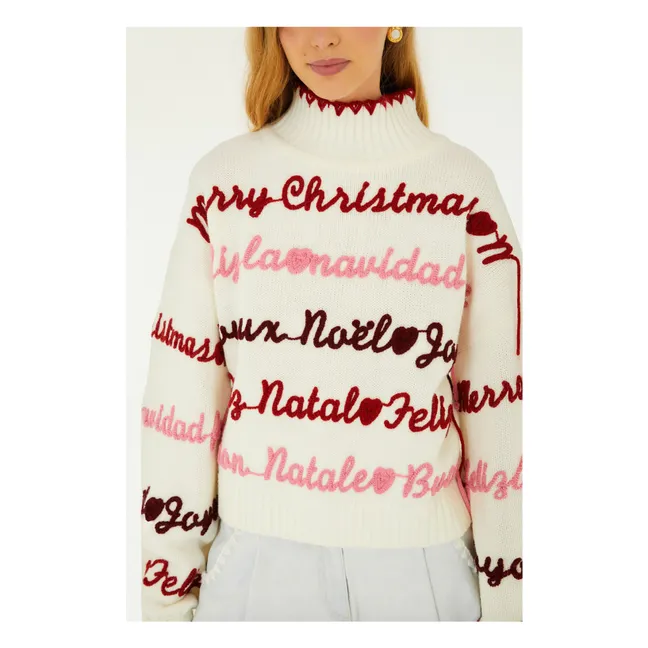 Merry Christmas Pullover | Seidenfarben