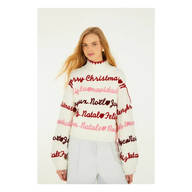 Merry Christmas Pullover | Seidenfarben