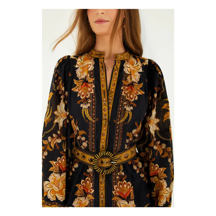 Robe Majestic Garden | Noir- Image produit n°0