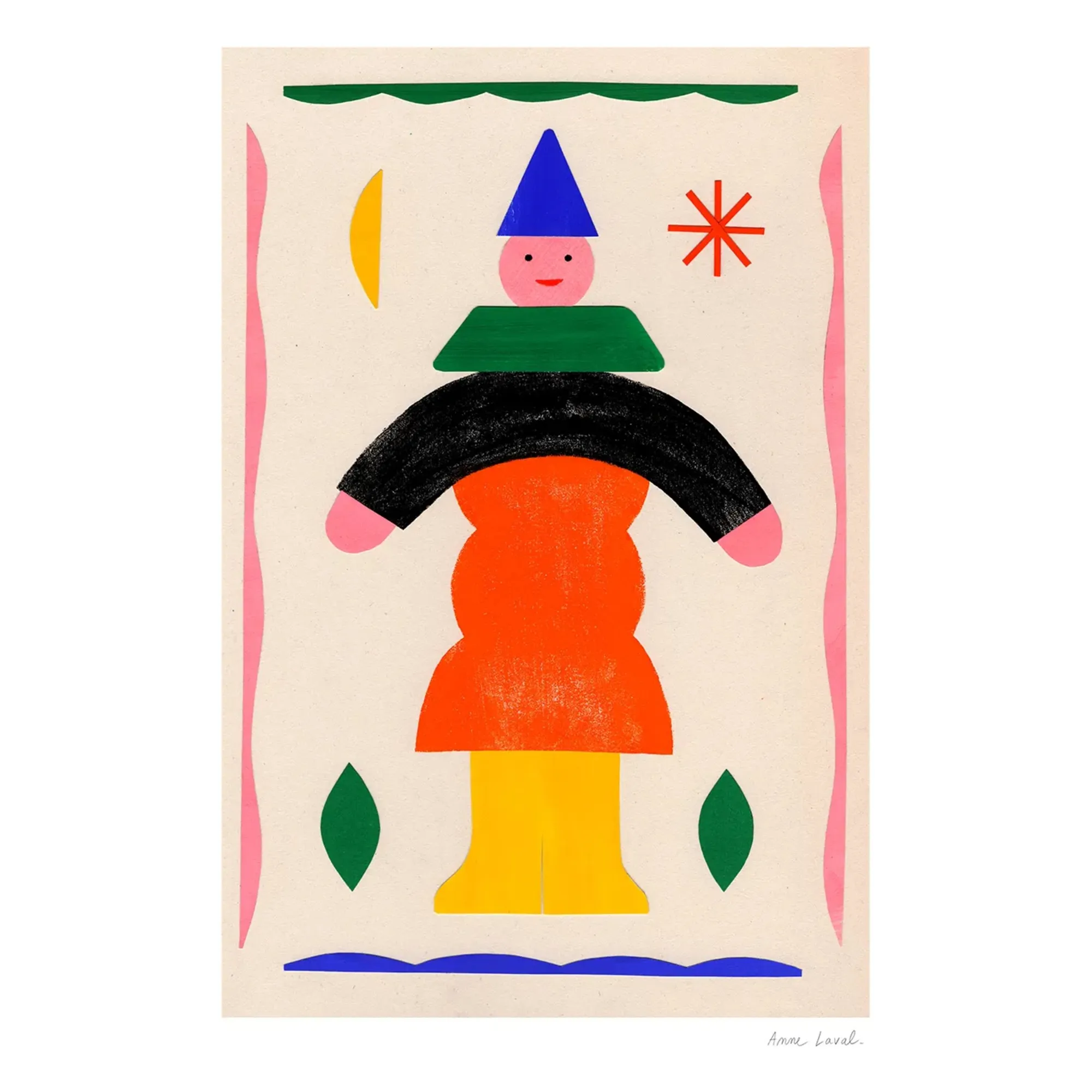 Mado Multicoloured Poster Character Pantin