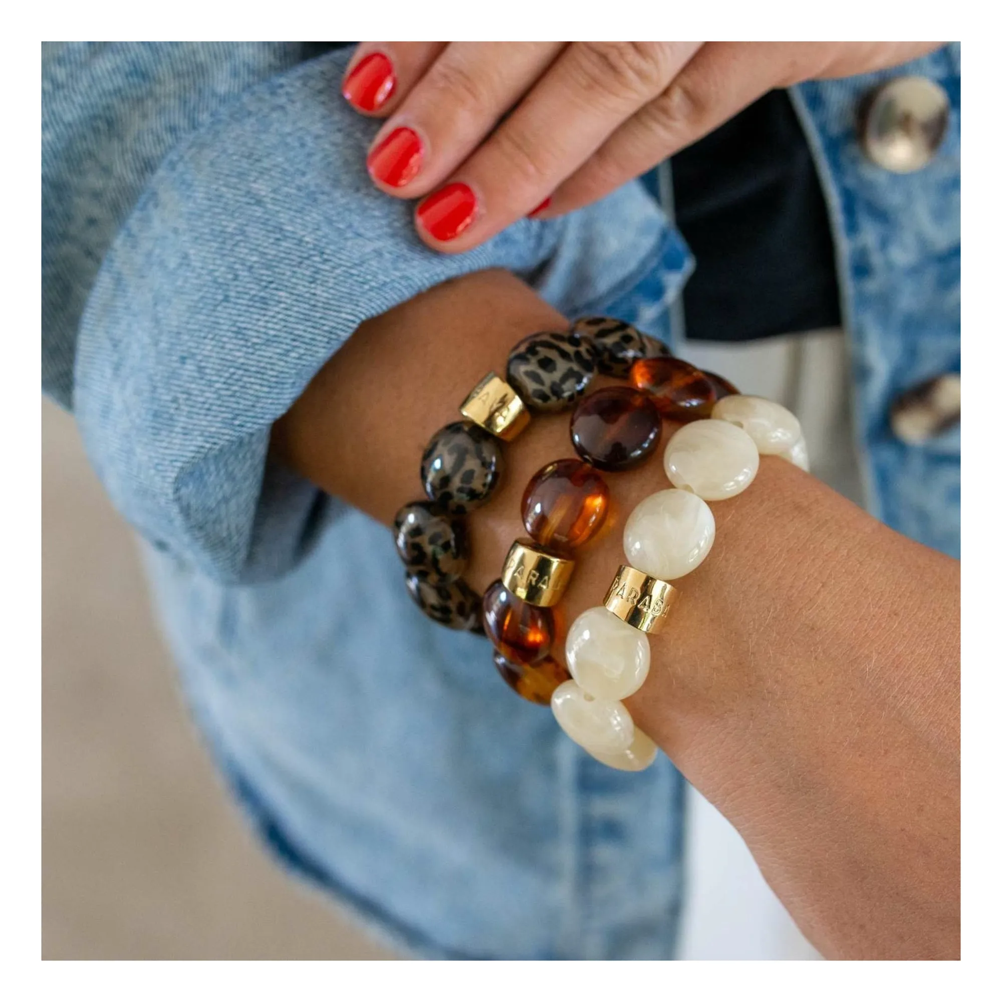 Bracelet Bombom Latte | Latte- Image produit n°7