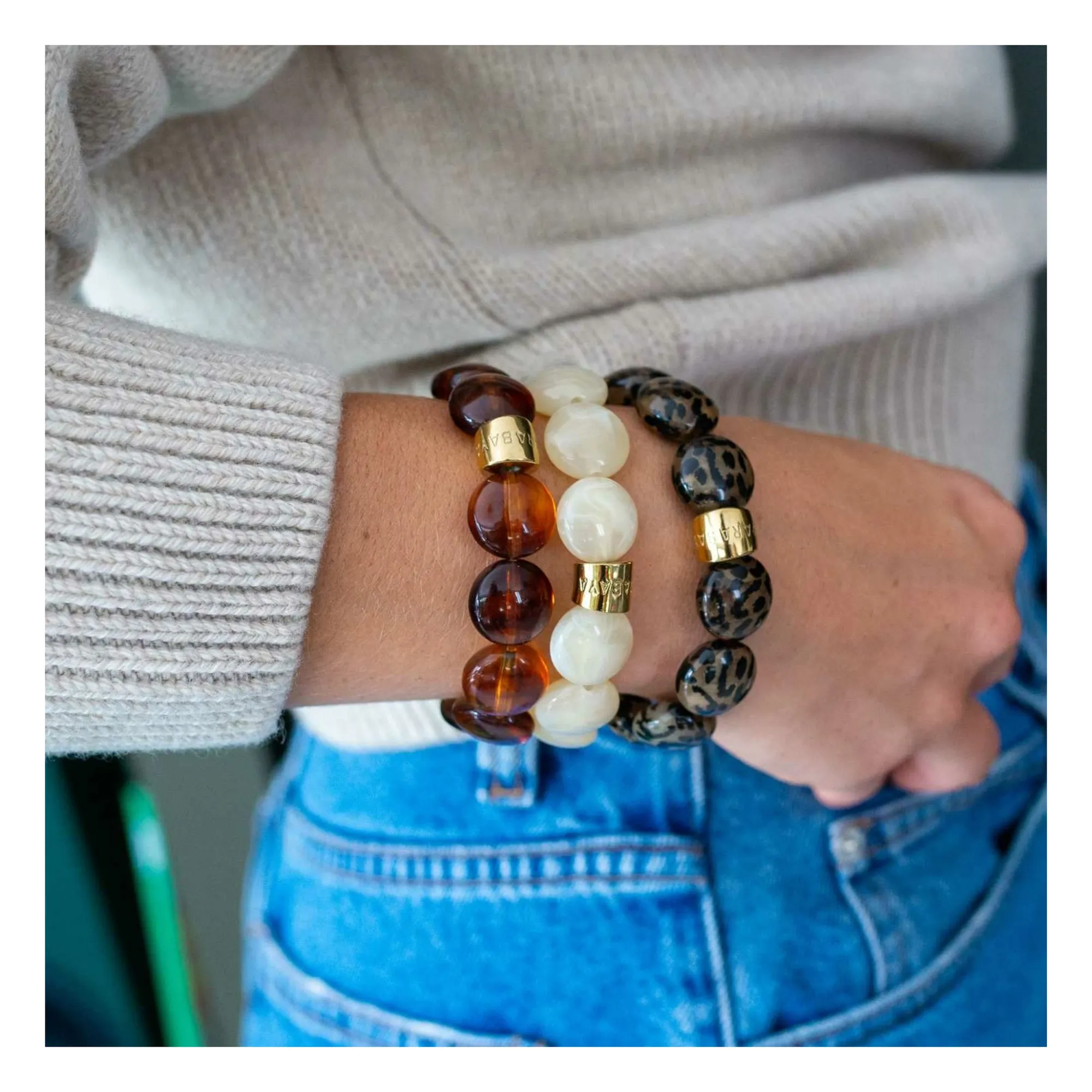 Bracelet Bombom Latte | Latte- Image produit n°5