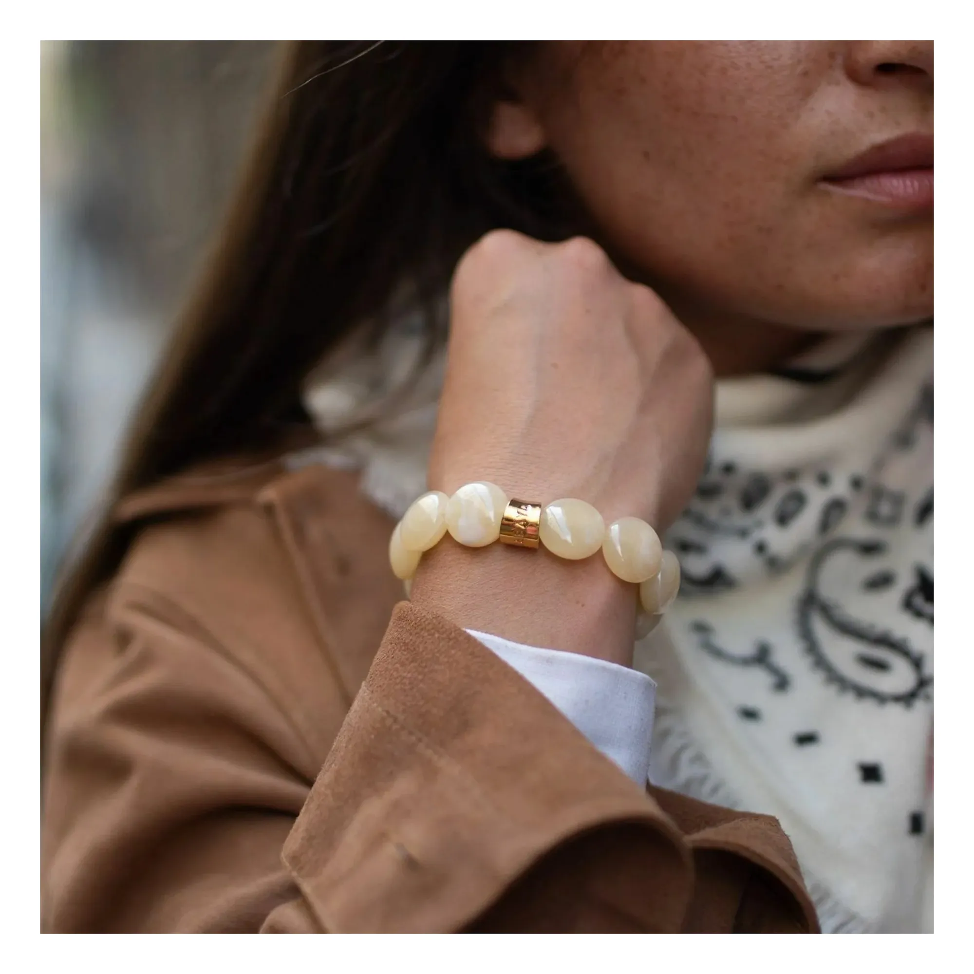 Bracelet Bombom Latte | Latte- Image produit n°2