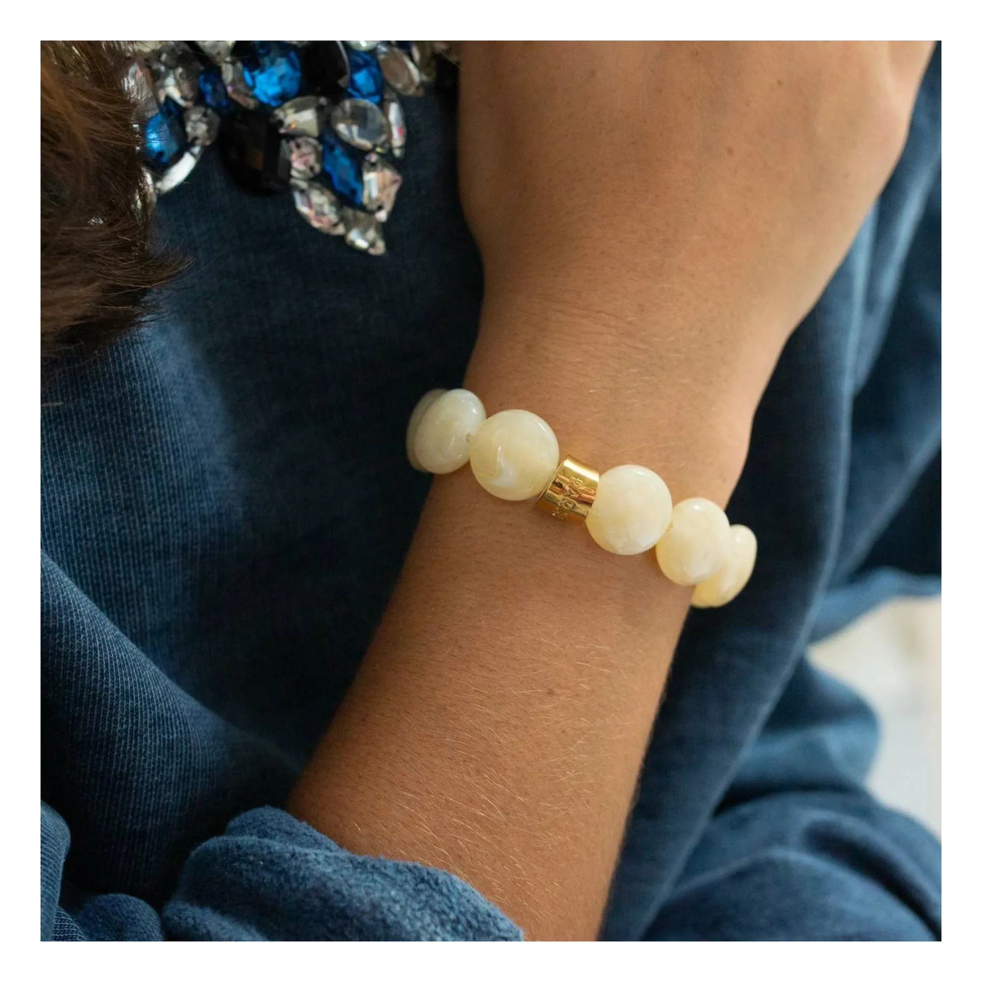 Bracelet Bombom Latte | Latte- Image produit n°1