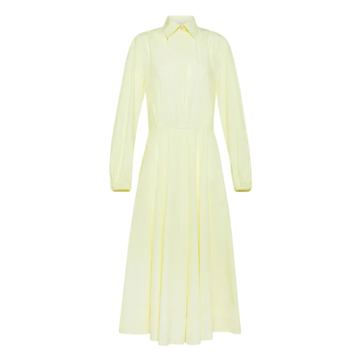 Robe Popeline de Coton | Jaune- Image produit n°0