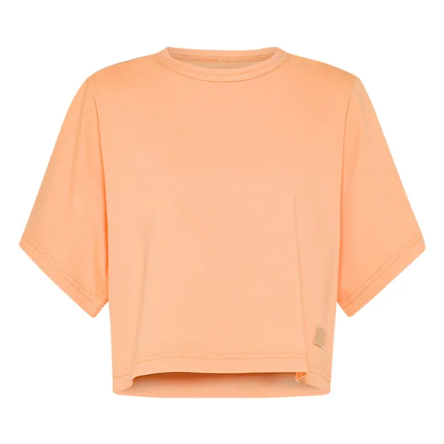 Kurzes T-Shirt aus Bio-Baumwolle | Orange