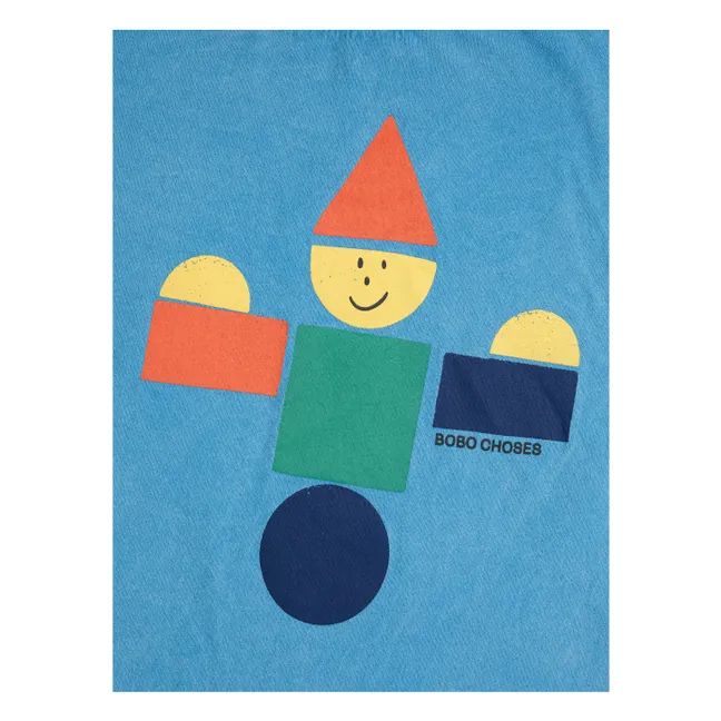 T-Shirt Holzspielzeug Bio-Baumwolle | Blau