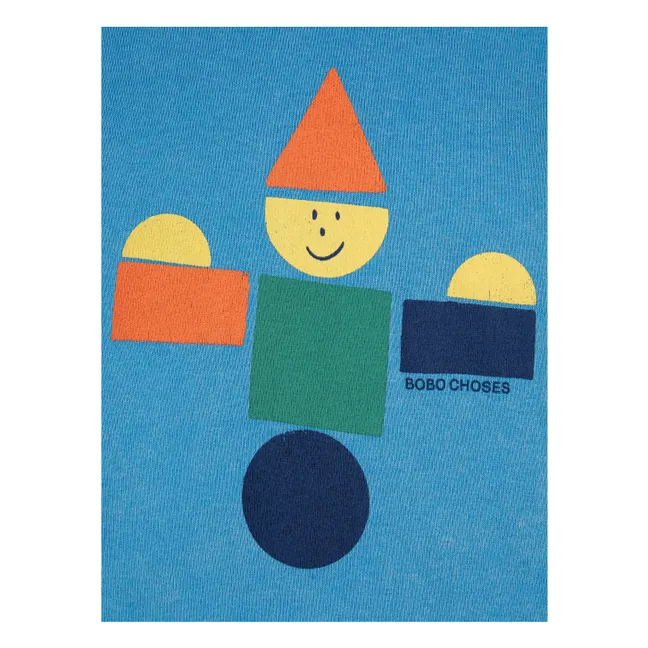 T-Shirt Holzspielzeug Bio-Baumwolle | Blau