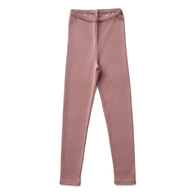 Legging Stretch Coton Bio | Bois de rose