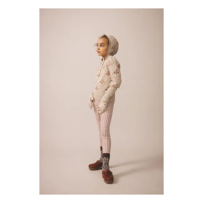 Legging Stretch Vichy Coton Bio | Bois de rose