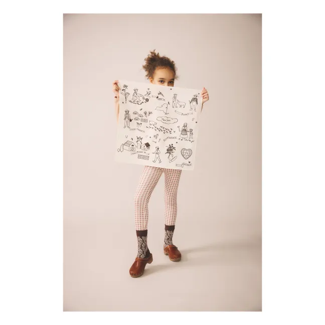 Legging Stretch Vichy Coton Bio | Bois de rose