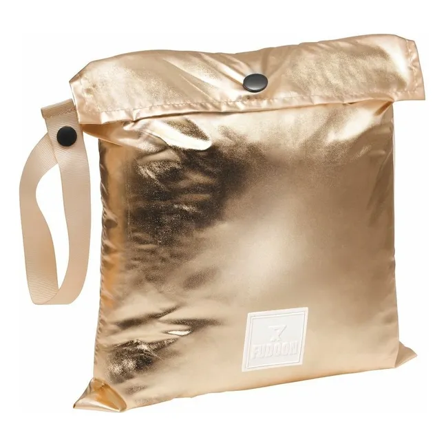 Exklusiv bei Fudoon X Smallable - Reversible Daunenjacke mit Kapuze | Gold