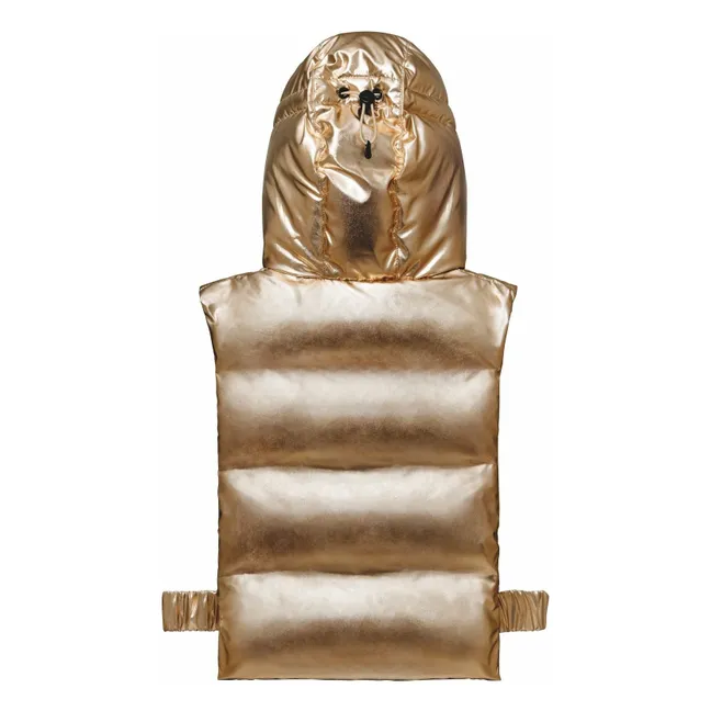 Exclusivité Fudoon X Smallable - Reversible hooded down jacket | Gold