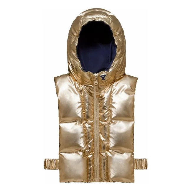 Exclusivité Fudoon X Smallable - Chaqueta de plumón reversible con capucha | Dorado