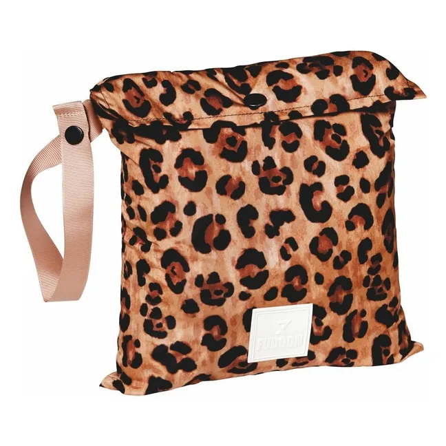Exclusivité Fudoon X Smallable - Abrigo reversible con capucha de leopardo | Marrón