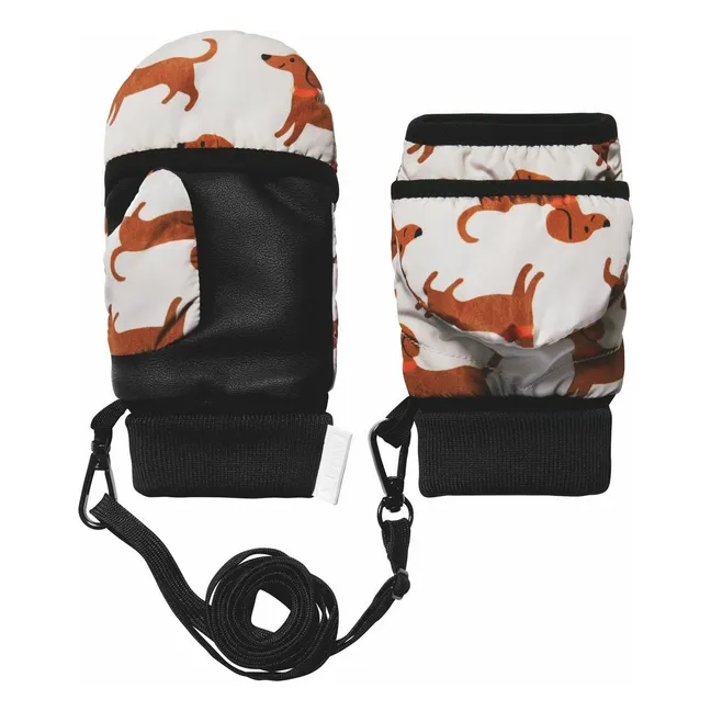 Exclusivité Fudoon X Smallable - Convertible Dachshund Mittens | Beige