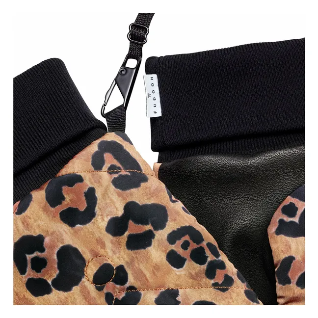 Exclusivité Fudoon X Smallable - Convertible Leopard Mittens | Brown