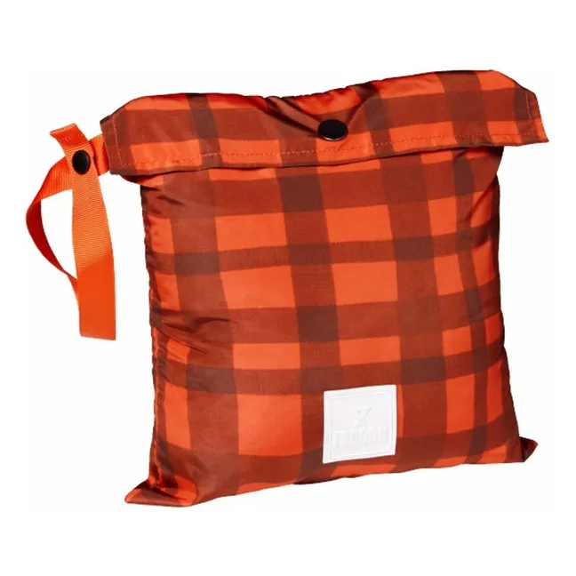 Exclusivité Fudoon X Smallable - Cappotto reversibile con cappuccio Carreaux | Arancione