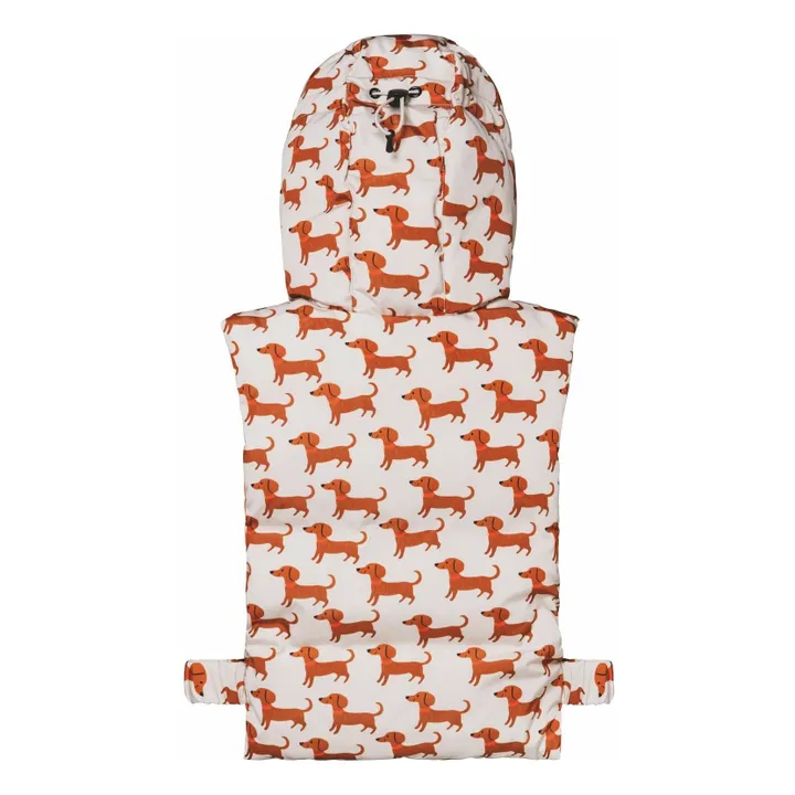 Exclusivité Fudoon X Smallable - Capuche Doudoune Réversible Teckels | Beige- Image produit n°4