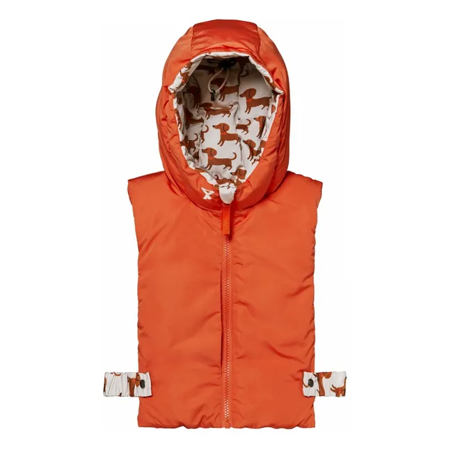 Exclusivité Fudoon X Smallable - Capuche Doudoune Réversible Teckels | Beige