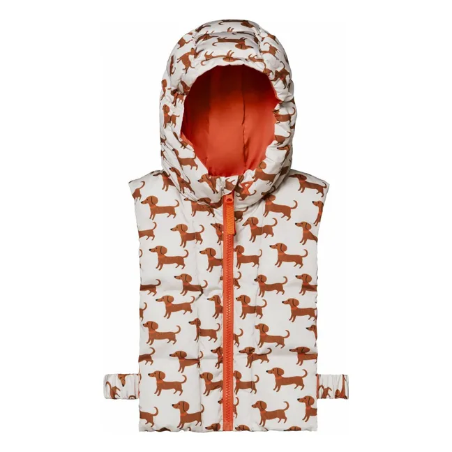 Exclusivité Fudoon X Smallable - Dachshunds Reversible Down Hoodie | Beige