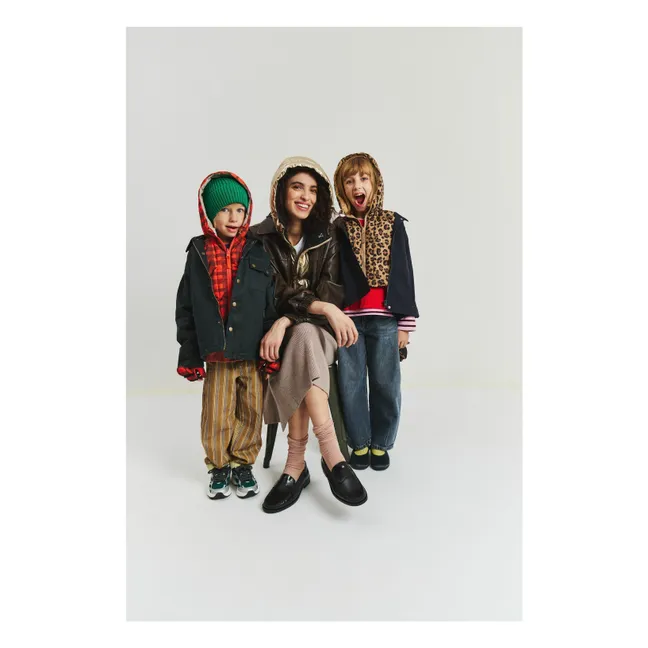 Exclusivité Fudoon X Smallable - Cappotto reversibile con cappuccio leopardato | Marrone