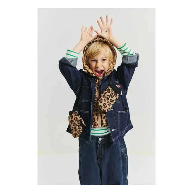 Exclusivité Fudoon X Smallable - Convertible Leopard Mittens | Brown