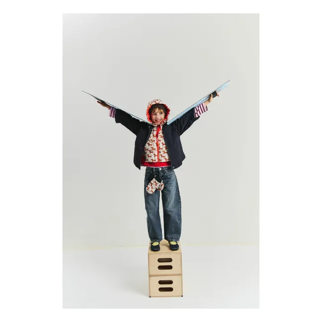 Exclusivité Fudoon X Smallable - Sudadera con capucha reversible Doudoune Teckels | Beige