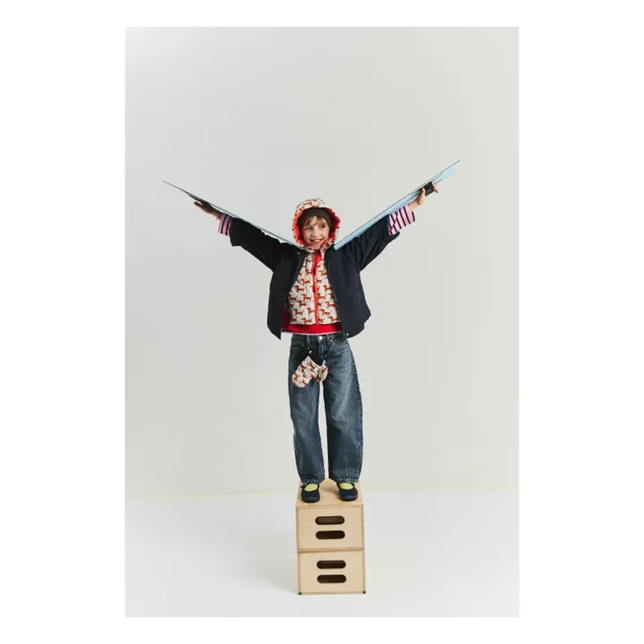 Exclusivité Fudoon X Smallable - Dachshunds Reversible Down Hoodie | Beige- Product image n°5