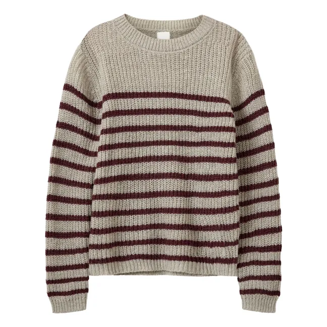 Pollysy Striped Sweater | Beige