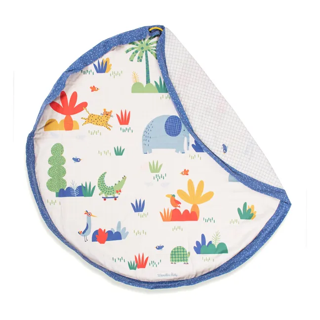 Noomad Puce et Pilou Saco de juegos/alfombra - Play&amp;Go x Moulin Roty | Azul